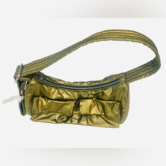Baggu Cargo Shoulder Bag - Brass Metallic - Picture 2 of 4